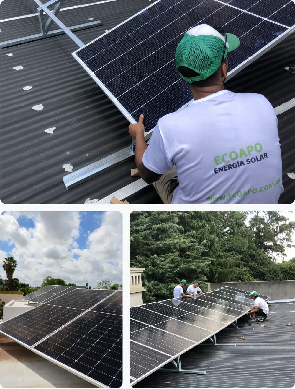 Instalaciones de paneles solares realizadas por EcoApo
